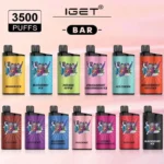 خرید پاد یکبار مصرف آی جت بار 3500 پاف |Iget Bar 3500 Puffs از دخانیات سنتر